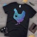 Chicken Shirt, Women Men, Chicken Lover Gift, Cute Bird T-shirt, Chook Tshirt, Pet Graphic Tee, Tops, Clothing, Blue, Purple, Navy, White