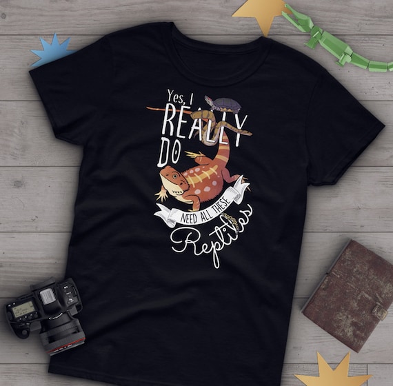 Funny Reptile Shirt, Women Men, Bearded Dragon Lover Gift, Corn Snake, Lizard, Tortoise Python Iguana T-Shirt, Cute Graphic Tee, Tshirt Tops