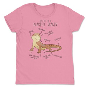 Shirt baardagaam, shirt dames, heren shirt, huisdier reptiel minnaar cadeau, grappig hagedis T-shirt, schattig baardagaam T-shirt Beardie moeder vader herpetoloog afbeelding 8