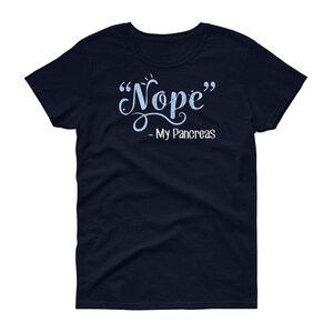 Rolig diabeteströja, kvinnor, män, diabetes-T-shirt, present till diabetesmedvetenhetströja, typ 1, ett, Spoonie-topp, skedteori-T-shirt bukspottkörteln nej bild 4