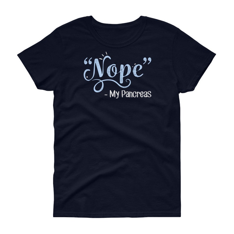 Rolig diabeteströja, kvinnor, män, diabetes-T-shirt, present till diabetesmedvetenhetströja, typ 1, ett, Spoonie-topp, skedteori-T-shirt bukspottkörteln nej bild 4