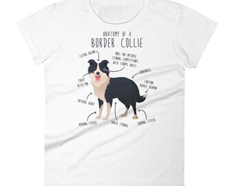 T-Shirt Personalizzata Mamma Del Border Collie - Fashwork, 100% Cotone, Stampa Con Nome Cane - 3
