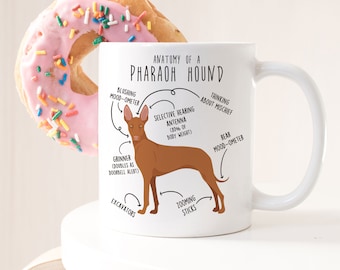 Pharaoh Hound Kaffeebecher, niedliches Pharaoh Hound Geschenk, Hundeliebhaber, lustiges Geschenk für Sie, Ihn, Pharaoh Hound Mom Cup, Pharaoh Hound Dad