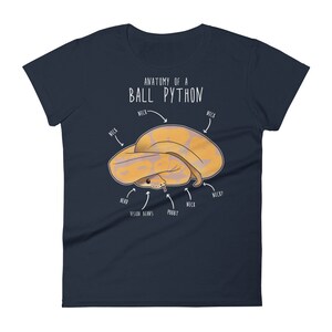Funny Banana Ball Python Shirt, Women, Men, Reptile Tshirt, Snake Lover Gift, Reptile T-shirt, Cute Snake Tee, Python Anatomy, Snake Mom Dad image 4