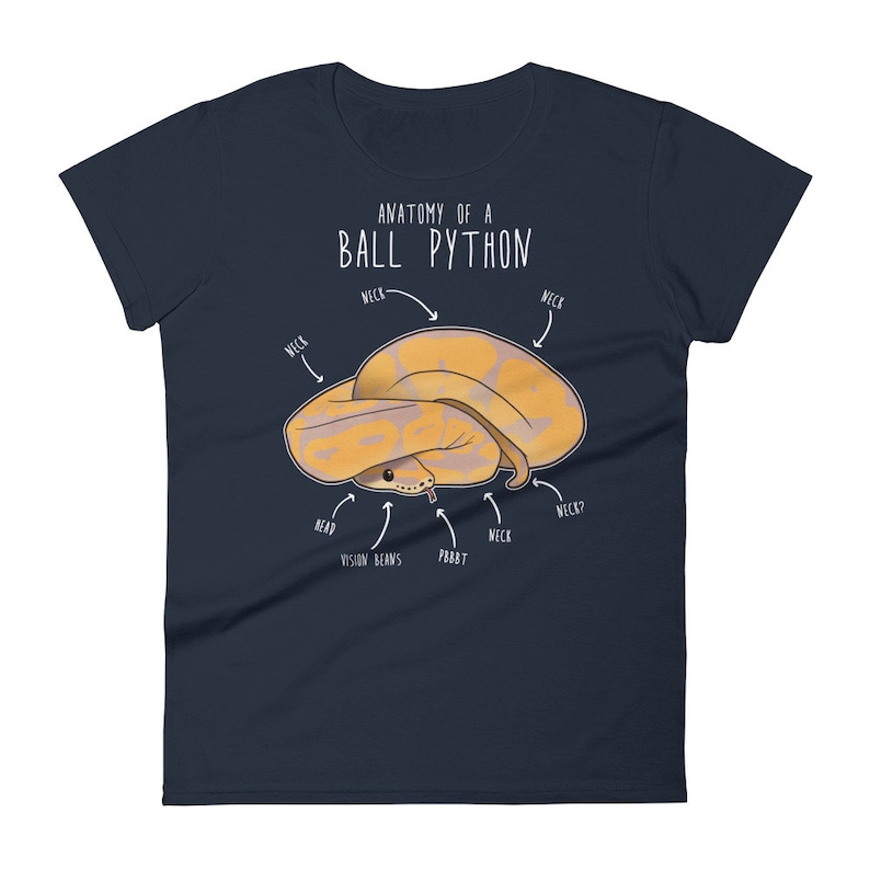 Funny Banana Ball Python Shirt, Women, Men, Reptile Tshirt, Snake Lover Gift, Reptile T-shirt, Cute Snake Tee, Python Anatomy, Snake Mom Dad image 4