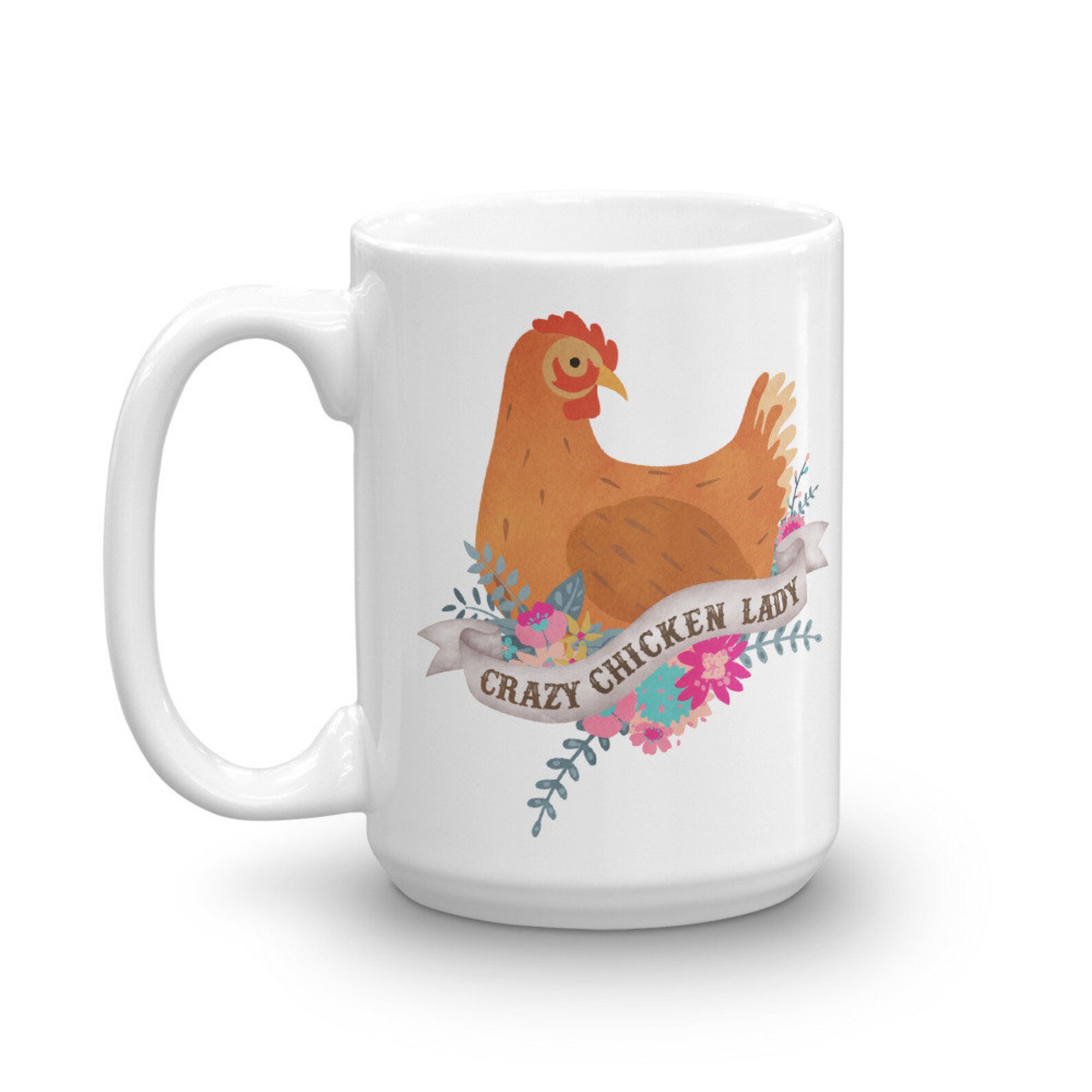 Chicken Coffee Mug Cute Chicken Gift Chicken Lover Funny Etsy
