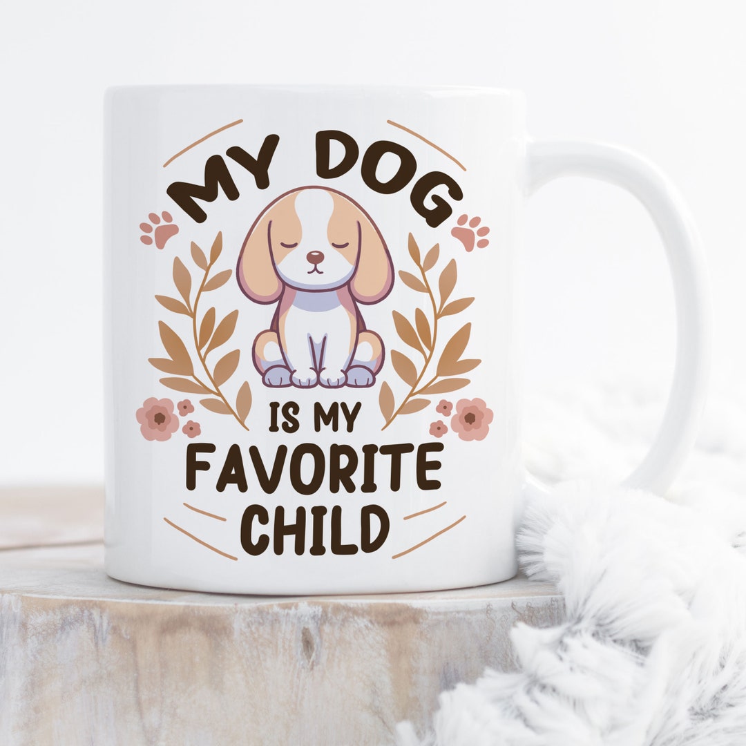 Mother's Day Beagle Mom Coffee Mug, Dog Mom, Cute Tri Color Beagle Gift, Dog Lover, Funny Gift