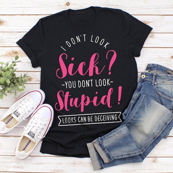 Funny Spoonie Shirt, Women, Men, Invisible Mental Chronic Illness T-Shirt Gift, Fibromyalgia Fatigue Diabetes Crohns EDS Lupus Lyme, Spoon