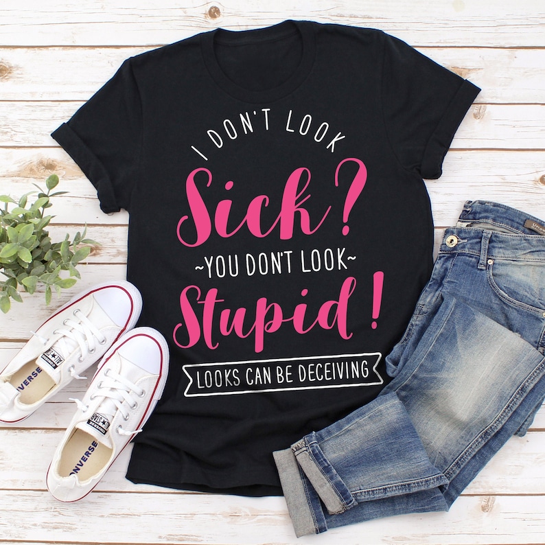 Lustig Spoonie Shirt Frauen Männer, unsichtbare psychische chronische Krankheit T-Shirt Geschenk, Fibromyalgie Müdigkeit Diabetes Crohns EDS Lupus Lyme, Löffel Bild 1