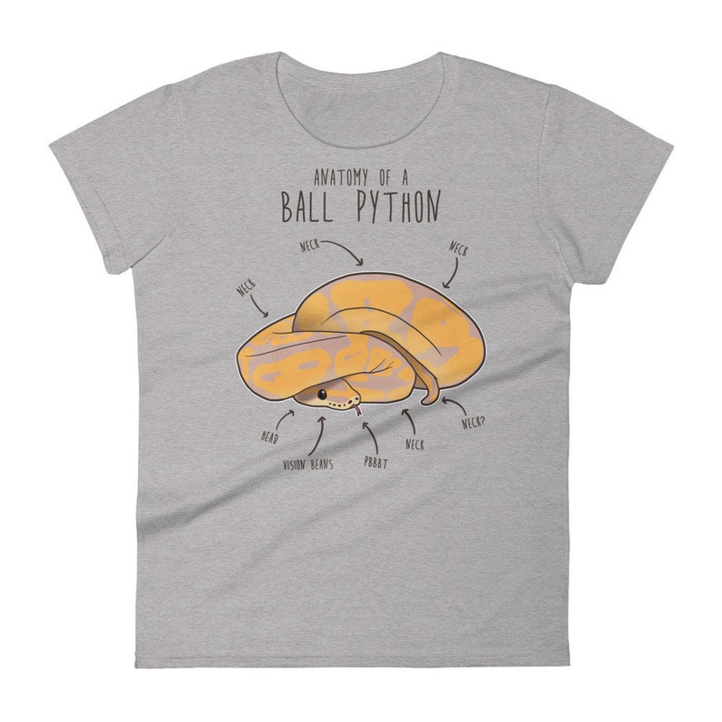 Funny Banana Ball Python Shirt, Women, Men, Reptile Tshirt, Snake Lover Gift, Reptile T-shirt, Cute Snake Tee, Python Anatomy, Snake Mom Dad image 5