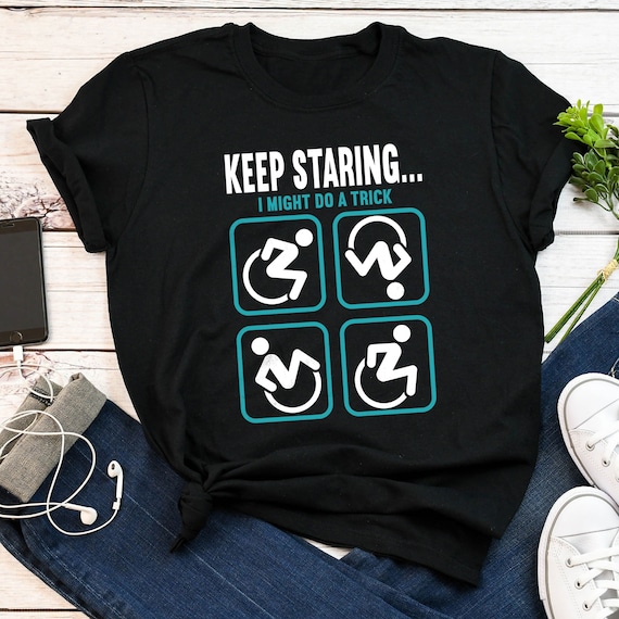 Wheelchair Shirt, Women Men, Disabled Tshirt, Chronic Illness T-shirt Gift, Funny Spoonie Tee, Spoon Theory, Disability Awareness, Amputee