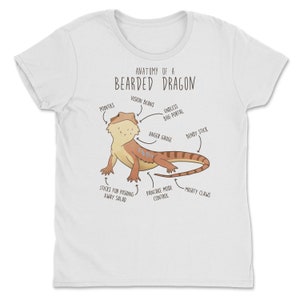 Shirt baardagaam, shirt dames, heren shirt, huisdier reptiel minnaar cadeau, grappig hagedis T-shirt, schattig baardagaam T-shirt Beardie moeder vader herpetoloog afbeelding 3