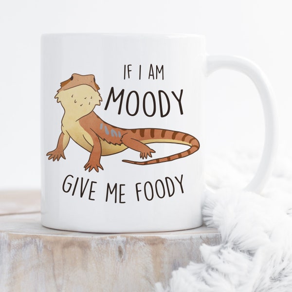 Bearded Dragon Coffee Mug, Cute Reptile Gift, Bearded Dragon Lover, Funny Lizard Cup, Bearded Dragon, Beardie Mom, Dad, Herpetologist