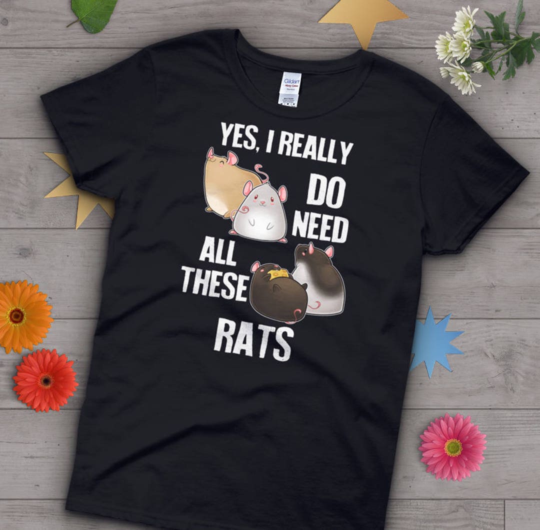 Popular Funny Animal Rat T-Shirt Gift Woman, Men, Kids