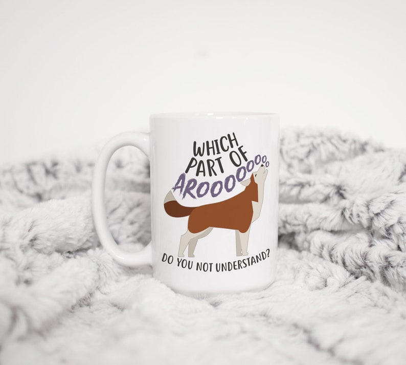 Red Husky Coffee Mug, Cute Siberian Husky Gift, Wolf Lover, Dog Cup, Gift for Her, Him, Funny Pet, Husky Mom Dad Malamute Furry Fandom image 6