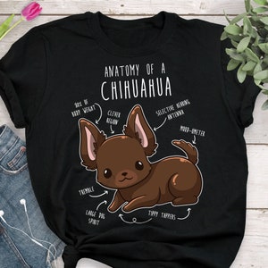 Chocolate Chihuahua Shirt, Women, Men, Funny Dog Lover Gift, Cute Chihuahua T-shirt, Chiwawa Tshirt, Pet Tee, Dog Mom, Dog Dad