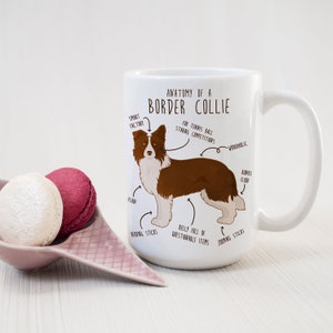 Border Collie Coffee Mug, Cute Border Collie Gift, Dog Lover, Funny Gift for Her, Him, Birthday, Border Collie Mom Dad, Fly Ball Agility image 7