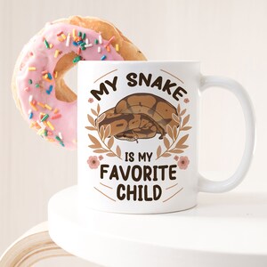 Ball Python Coffee Mug, Cute Snake Lover Gift, Funny Reptile Mug, Gift for Him, Her, Cup, Snake Mom, Snake Dad, Mother's Day