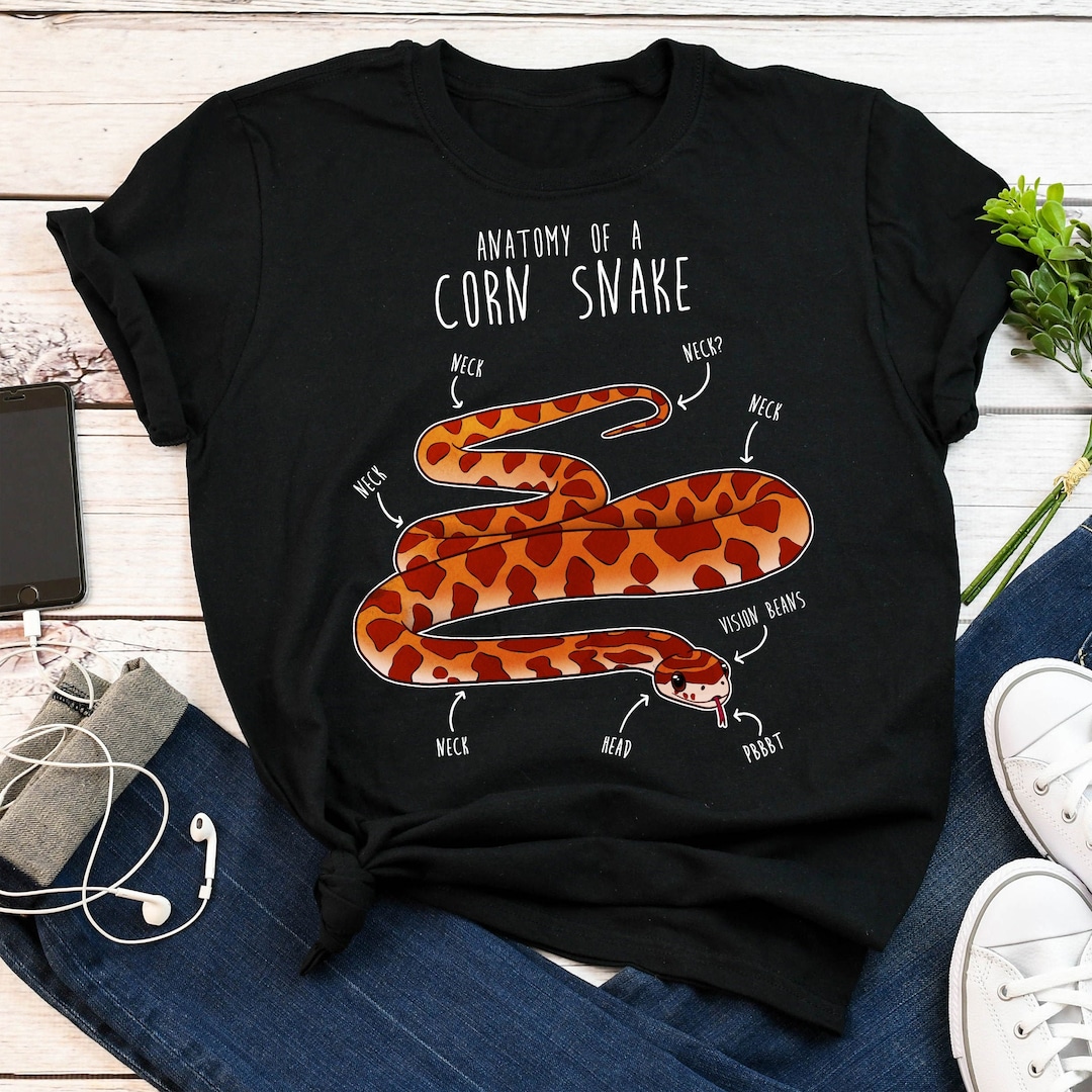 Funny Corn Snake Shirt, Women, Men, Reptile Tshirt, Snake Lover