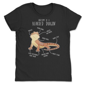 Shirt baardagaam, shirt dames, heren shirt, huisdier reptiel minnaar cadeau, grappig hagedis T-shirt, schattig baardagaam T-shirt Beardie moeder vader herpetoloog afbeelding 5
