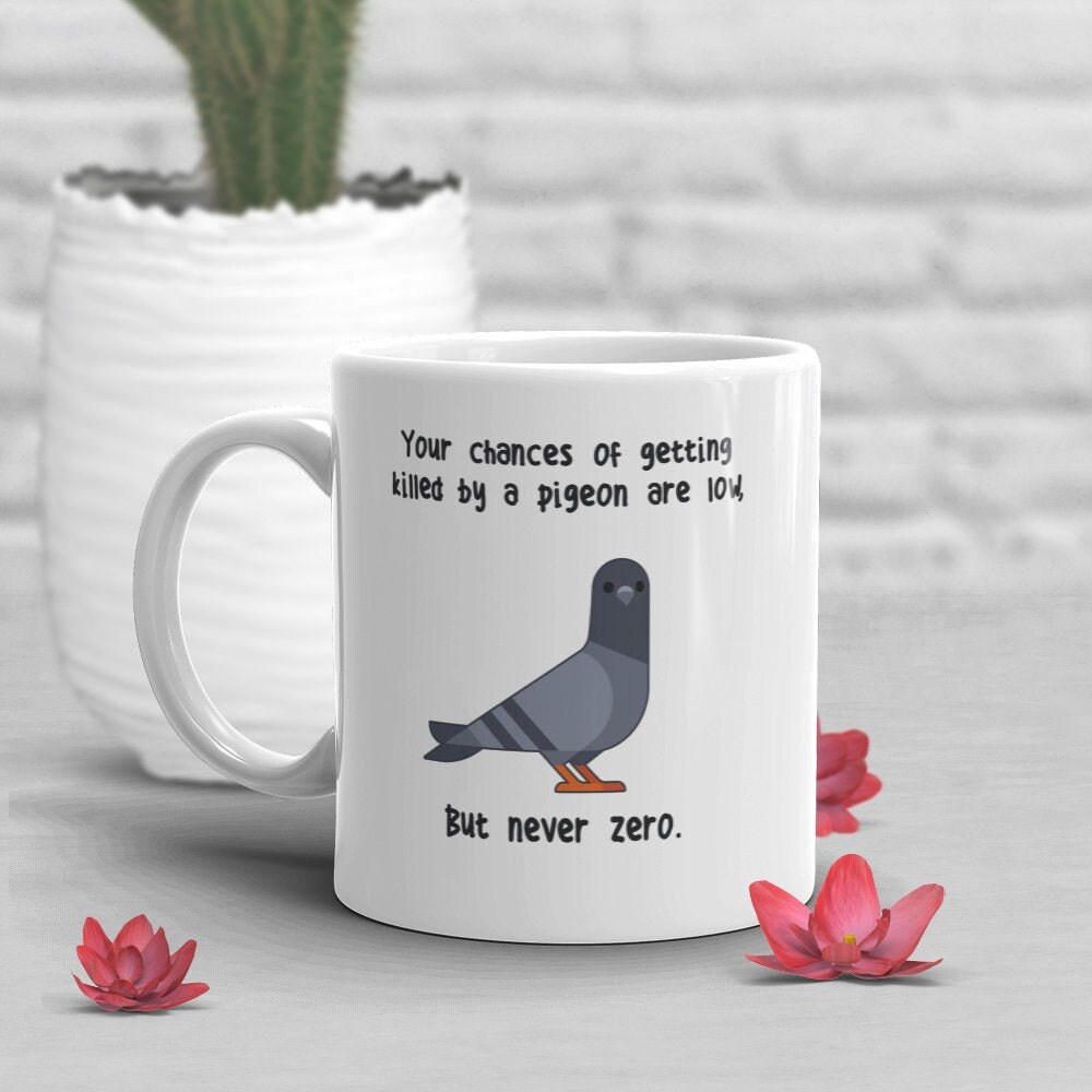 Keep Calm And Love Pigeons Bird Fly Animal Lover Funny Ceramic White Coffee Mug 