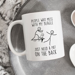 Beagle Coffee Mug, Cute Tri Color Beagle Gift, Dog Lover, Funny Gift for Her, Him, Beagle Mom, Beagle Dad, Dog Cup, Gift For Him, Her