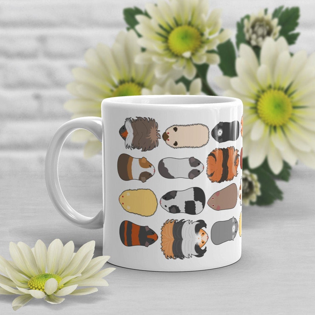 Guinea Pig Coffee Mug, Guinea Pig Lover Gift, Cavy Cup, Gift for Her