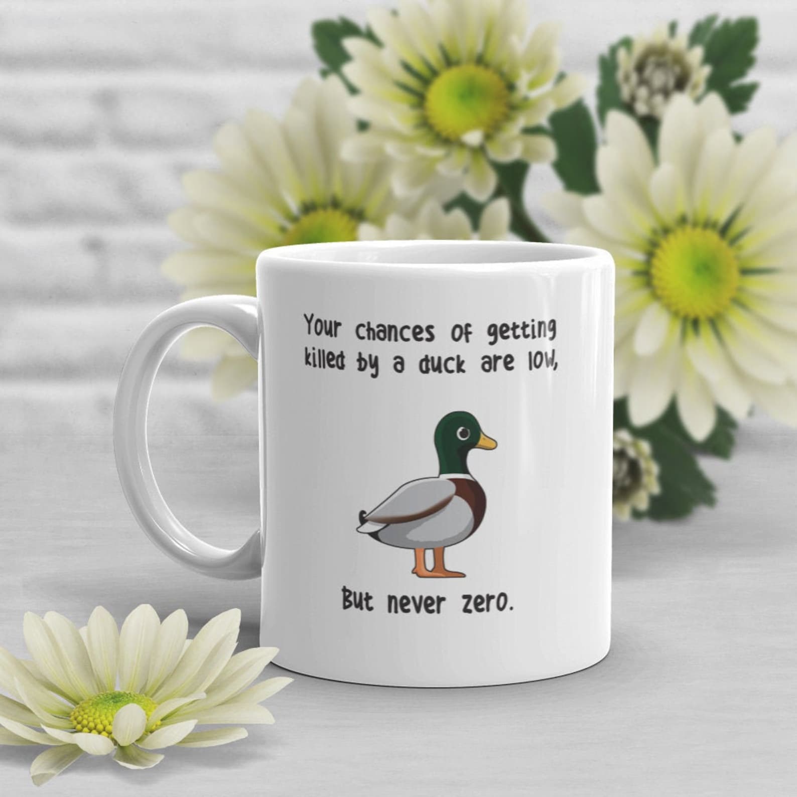 Duck Coffee Mug Funny Duck Lover Gift Cute Bird Cup Funny Etsy