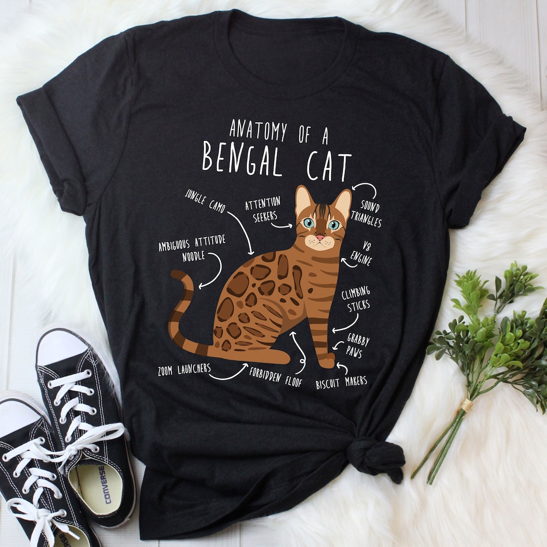 Bengal Cat Shirt, Women, Men, Funny Cat Lover Gift, Cute Pet T