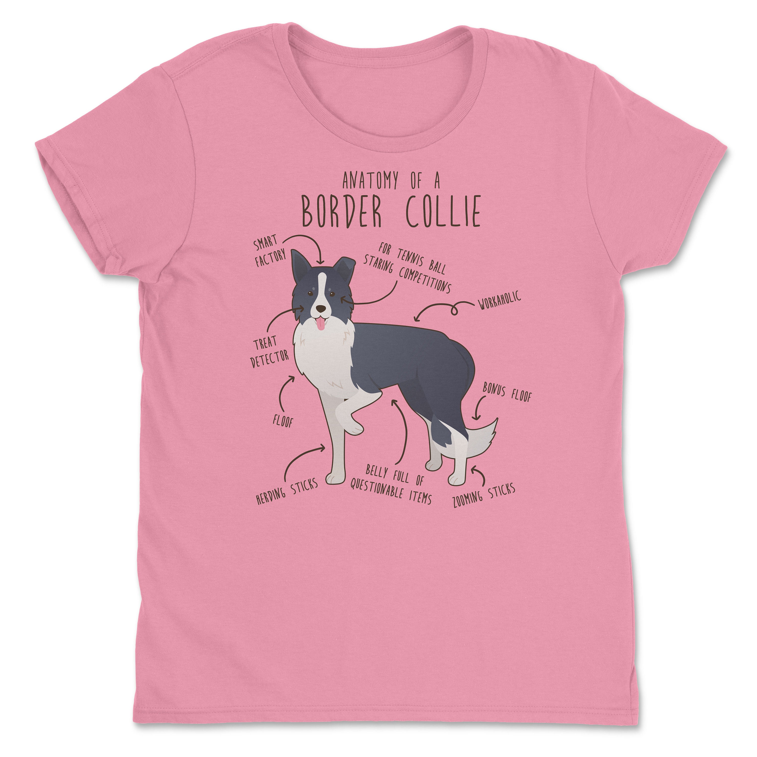 Cute Border collie dog vector cartoon illustration | Premium AI