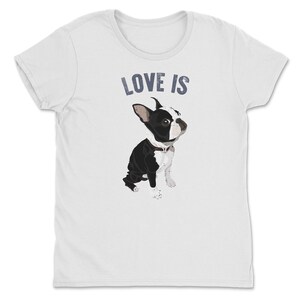 Camiseta Boston Terrier, Feminina, Masculina, Presente Divertido para Amantes de Cães, Camiseta Fofa de Boston Terrier, Camiseta para Pet, Mãe de Boston, Pai de Cachorro, Presente para Ele, para Ela, Top imagem 3