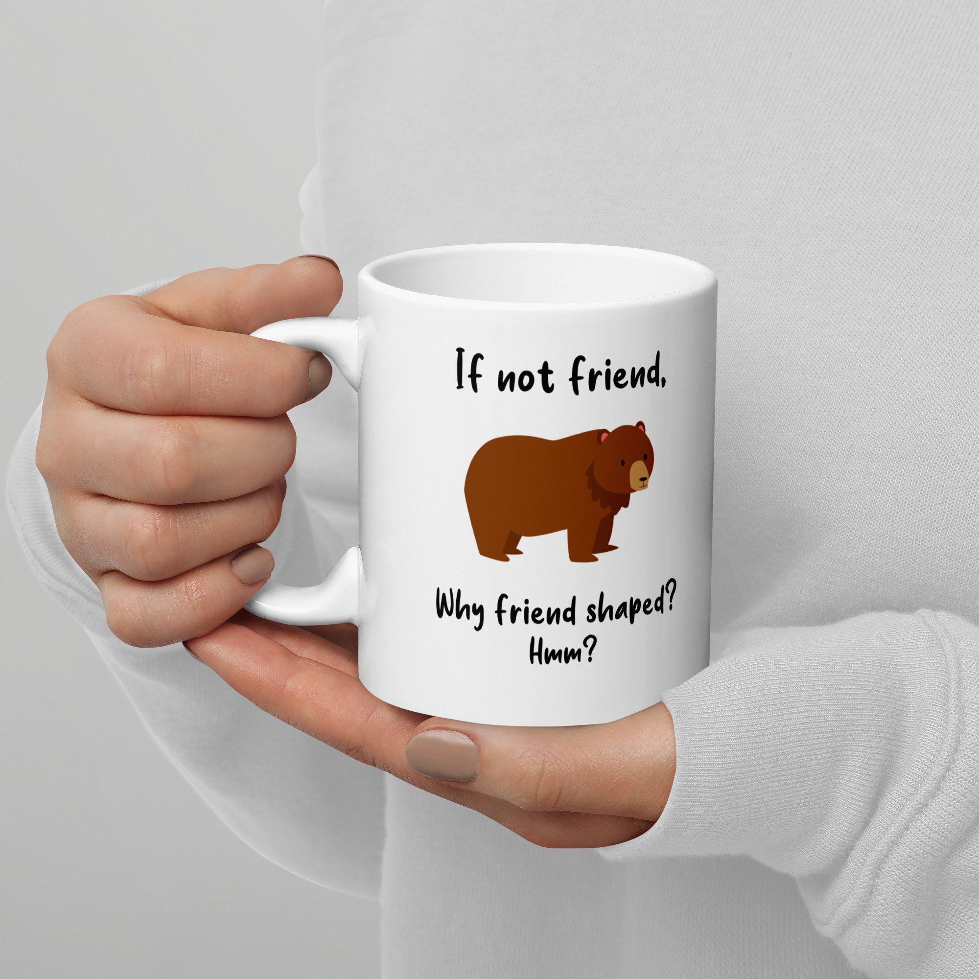 Bear Coffee Mug, Cute Brown Bear Gift, Wild Animal Lover, Funny Wildlife  Nature, Zoo Keeper, Zoologist, Grizzly Bear, Woodland 