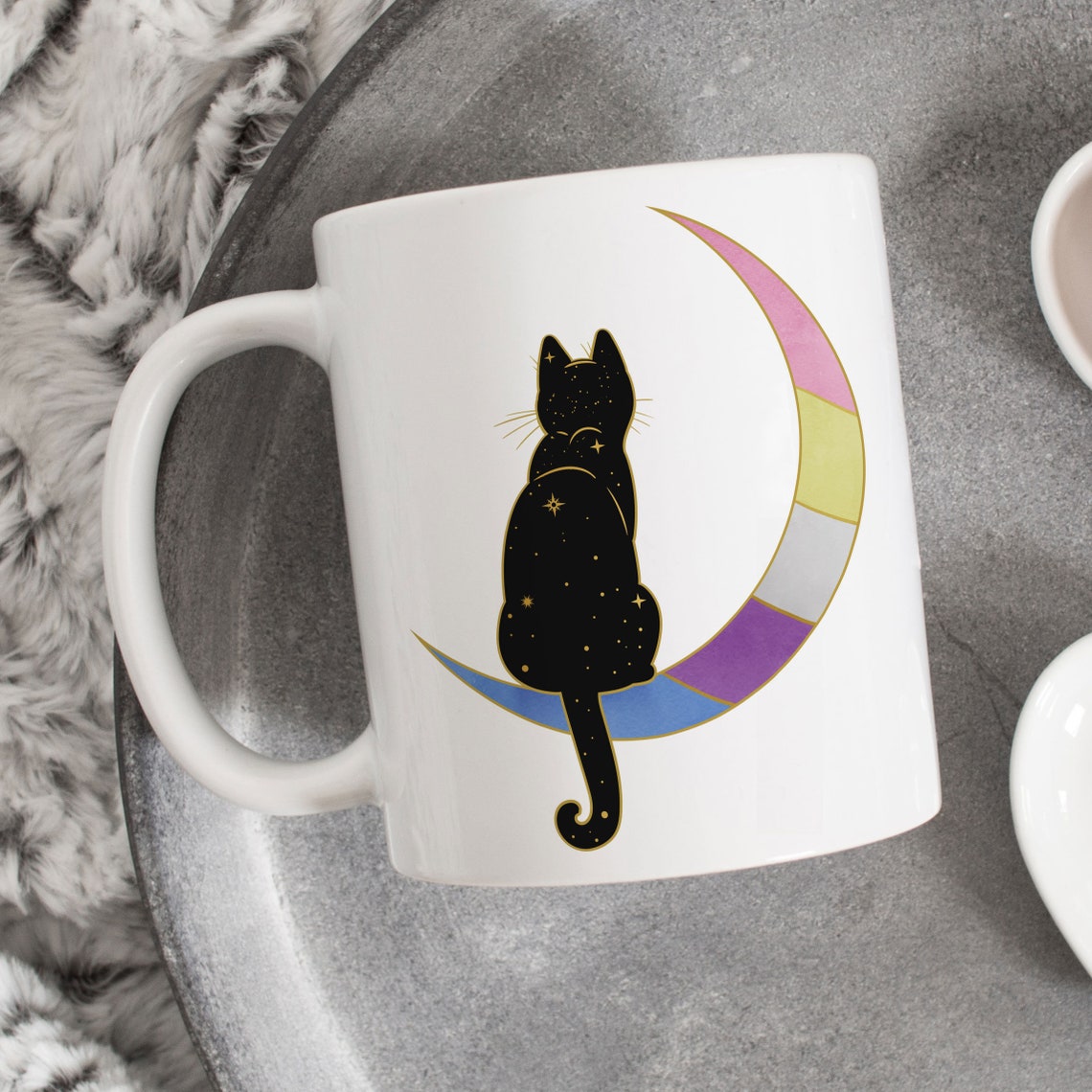 Bigender Pride Coffee Mug, Bigender Pride Flag Gift, LGBT Gift
