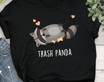 Raccoon Shirt, Women Men, Funny Racoon Lover Gift, Trash Panda, Cute Animal Meme T-shirt, Gifts for Him Her, Tee, Humor Tee, Nature Wildlife