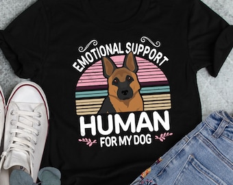 German Shepherd Shirt, Women, Men, Funny Dog Lover Gift, Cute German Shepherd Mom Dad T-shirt, Tshirt, Pet Tee, Tops, ESA Emotional Support