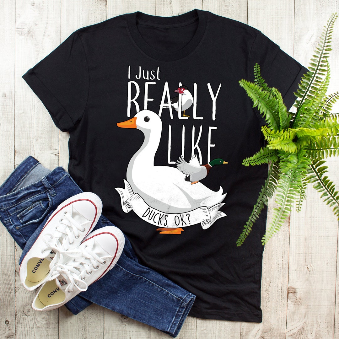 Funny Duck Shirt, Women, Men, Pekin Duck Lover Gift, Cute Bird T