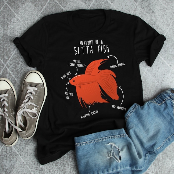 Betta Fish Shirt, Women, Men, Funny Betta Lover Gift, Cute Pet