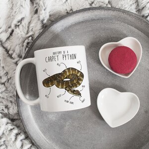Darwin Carpet Python Coffee Mug, Cute Snake Lover Gift, Funny Reptile Mug, Cup, Northwestern Carpet Python, Snake Mom, Snake Dad image 5