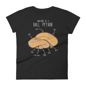 Funny Banana Ball Python Shirt, Women, Men, Reptile Tshirt, Snake Lover Gift, Reptile T-shirt, Cute Snake Tee, Python Anatomy, Snake Mom Dad image 9