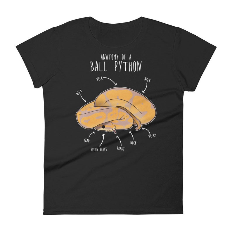 Funny Banana Ball Python Shirt, Women, Men, Reptile Tshirt, Snake Lover Gift, Reptile T-shirt, Cute Snake Tee, Python Anatomy, Snake Mom Dad image 9