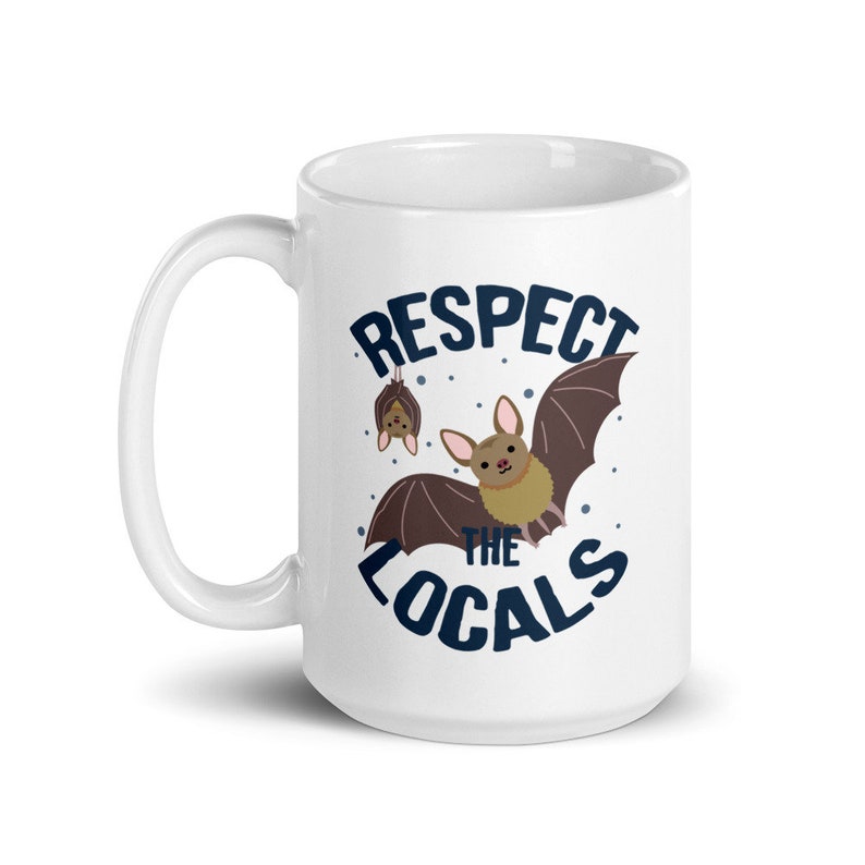 Bat Coffee Mug, Cute Nature Gift, Wild Animal Lover, Zoologist, Wildlife Carer, Conservation, American Australian, Save Bats, Halloween Goth image 8