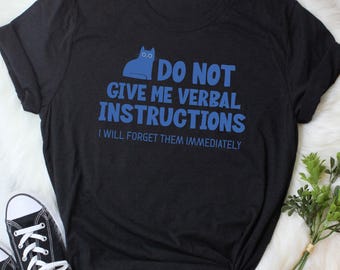 ADHD Shirt, Funny Autism Shirt, Chronic Illness T-Shirt, Women, Men, Invisible Mental Spoonie Gift, Neurodivergent, Autistic, Anxiety Cat