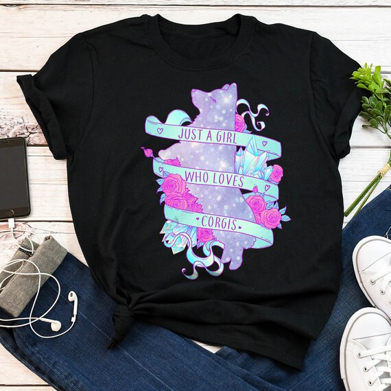 Corgi Shirt Kids Women Just A Girl Who Loves Corgis Men Gift Corgi Shirt Kids Women Just A Girl Who Loves Corgis Men Gift