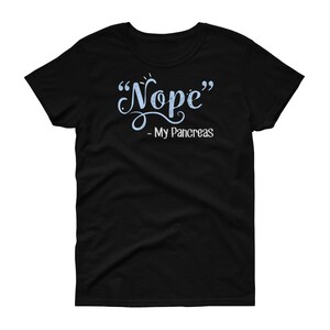 Rolig diabeteströja, kvinnor, män, diabetes-T-shirt, present till diabetesmedvetenhetströja, typ 1, ett, Spoonie-topp, skedteori-T-shirt bukspottkörteln nej bild 2