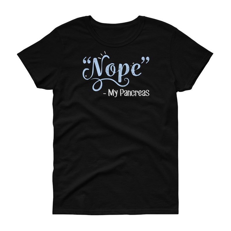 Rolig diabeteströja, kvinnor, män, diabetes-T-shirt, present till diabetesmedvetenhetströja, typ 1, ett, Spoonie-topp, skedteori-T-shirt bukspottkörteln nej bild 2