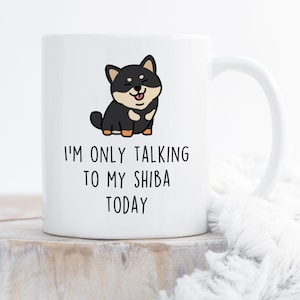 Black And Tan Shiba Inu Coffee Mug, Cute Shiba Inu Gift, Dog Lover, Funny Gift for Her, Him, Pet Animal, Dog Mom Dad, Anatomy, Shibe Doge