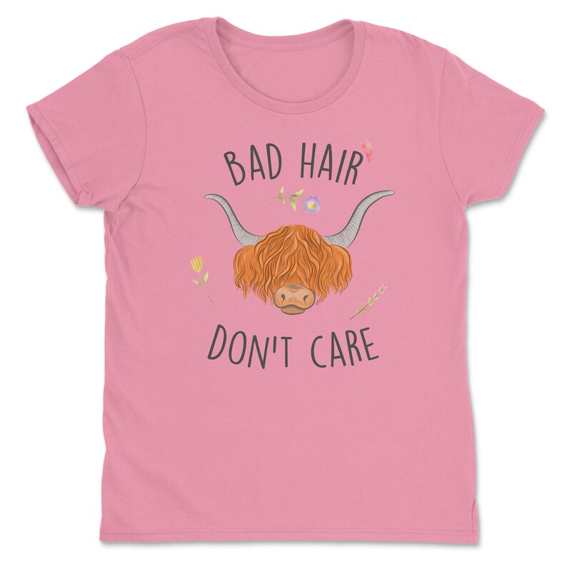Highland Cow Shirt, Women Men, Funny Cow Lover Gift, Cute Farmer T-shirt, Livestock Tshirt, Mom, Dad, Hairy Scottish Cow, Rancher, Homestead image 8