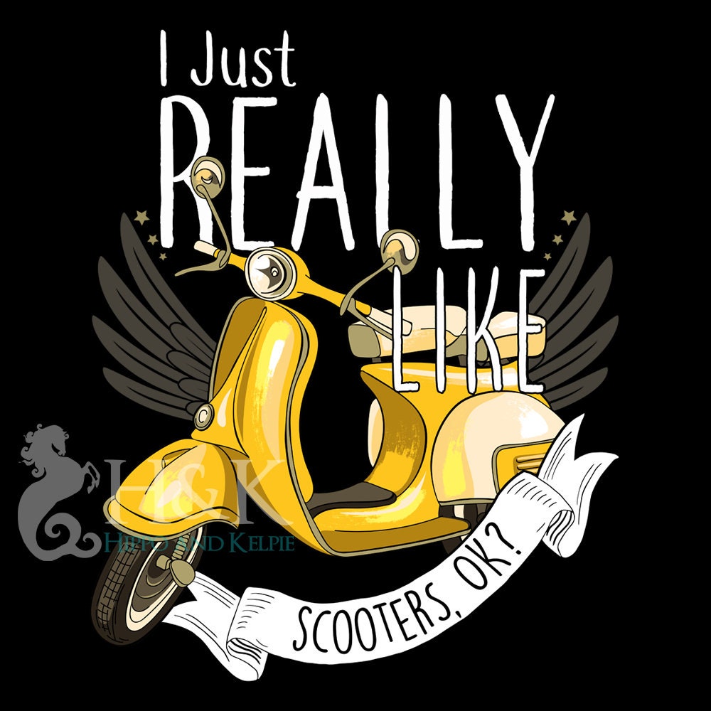 Funny Scooter Shirt, Women Men, Moped Lover T-Shirt, Vintage Retro Italian Yellow Scooter Gift, Rider Tshirt, Motorcycle Tee Italy Motorbike, image size:1000x1000