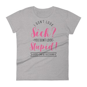 Lustig Spoonie Shirt Frauen Männer, unsichtbare psychische chronische Krankheit T-Shirt Geschenk, Fibromyalgie Müdigkeit Diabetes Crohns EDS Lupus Lyme, Löffel Bild 4