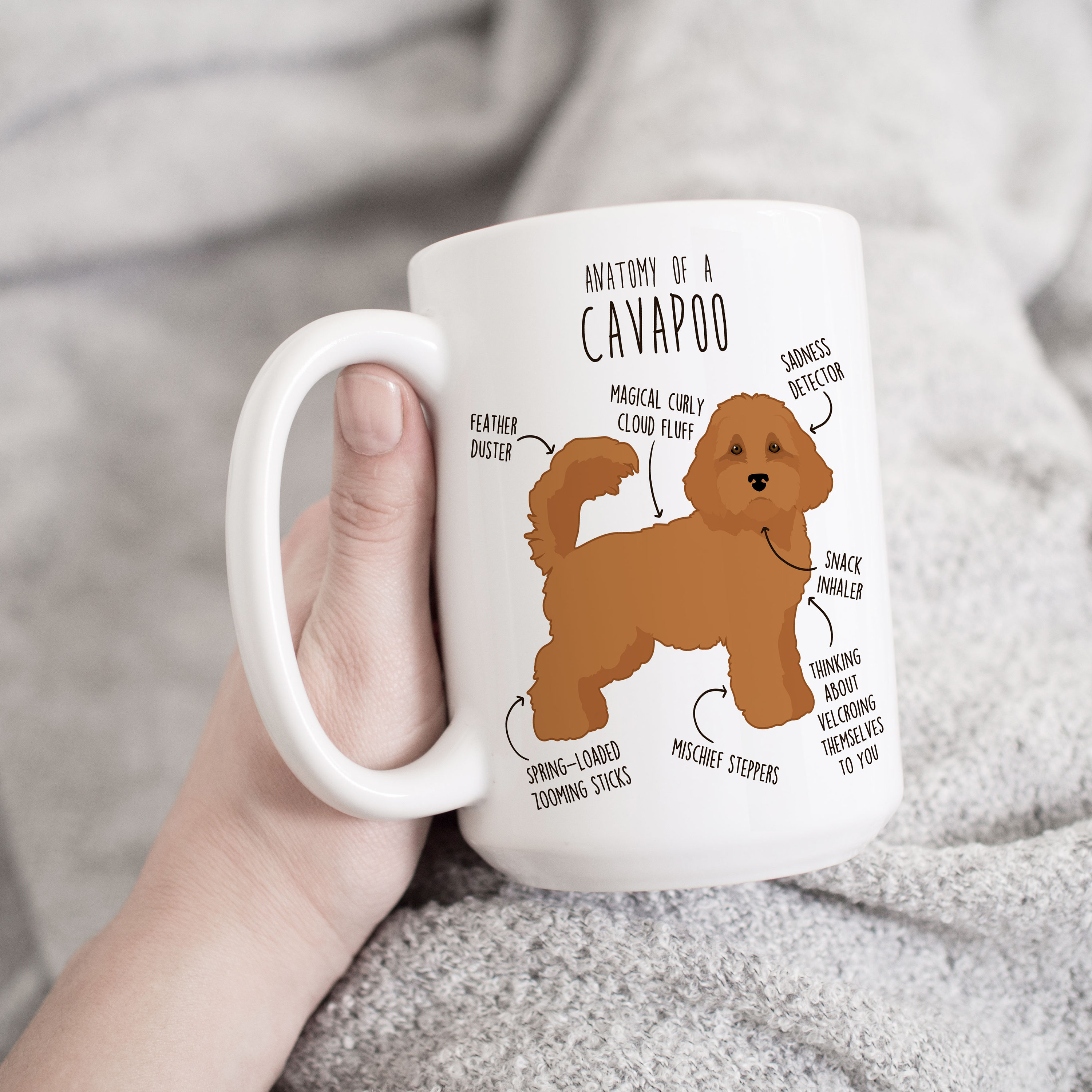 Taza de café Cavapoo, Regalo adorable de Cavapoo rojo, Para amantes de los  perros Cavapoo, Mamá Cavapoo, Papá Cavapoo, Cruce de Doodle y Caniche,  Regalo para amantes de los perros (para ella, image size:3000x3000